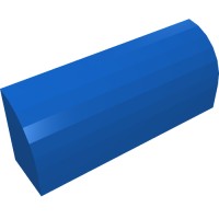10314 - Brick Curved 1 x 4 x 1 1/3 No Studs - Blue
