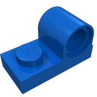 11458 - Plate Special 1 x 2 with Pin Hole on Top - Blue