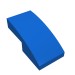 11477 - Slope Curved 2 x 1 No Studs [1/2 Bow] - Blue