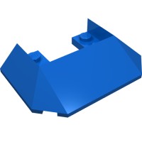 13269 - Wedge Sloped 45Â° 6 x 4 Double / 33Â° [Train Roof] - Blue