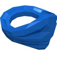 15619 - Minifig Neckwear Bandana (Ninjago) - Blue