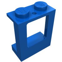 2377 - Window 1 x 2 x 2 Plane, Solid Studs - Blue