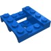 24151 - Vehicle Base 4 x 4 x 1 1/3 with Wheel Arches, 2 x 2 Recessed Center and Hole - Blue