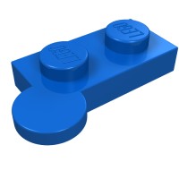 2430 - Hinge Plate 1 x 4 Swivel Top [Solid Pin] - Blue