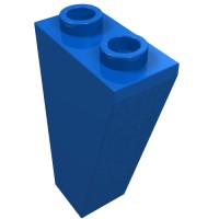 2449 - Slope Inverted 75Â° 2 x 1 x 3 - Blue