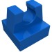 2555 - Tile Special 1 x 1 with Clip and Straight Tips - Blue