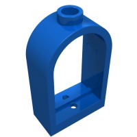 30044 - Window 1 x 2 x 2 2/3 with Rounded Top - Blue
