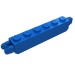 30388 - Blue - Hinge Brick 1 x 6 Locking with 1 Finger Vertical End and 2 Fingers Vertical End, 9 Teeth