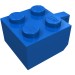 30389a - Blue - Hinge Brick 2 x 2 Locking with 1 Finger Vertical [No Axle Hole]