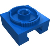 30516 - Turntable 4 x 4 Locking Grooved Base - Blue