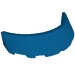 35299 - Windscreen 3 x 6 x 1 Curved with Rectangular Stud Holder in Bottom - Blue