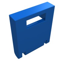 4346 - Box 2 x 2 x 2 Door with Slot - Blue