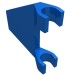 44676 - Blue - Flag 2 x 2 Trapezoid with Flat Area between Clips