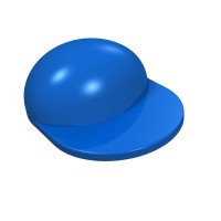 4485 - Hat / Cap Long Peak [Plain] - Blue
