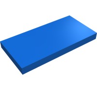 87079 - Tile 2 x 4 with Groove - Blue