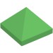 22388 - Bright Green - Slope 45Â° 1 x 1 x 2/3 Quadruple Convex [Pyramid]
