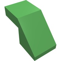 28192 - Slope 45Â° 2 x 1 with 2/3 Inverted Cutout and no stud - Bright Green