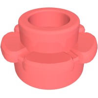 24866 - Plant, Flower, Plate Round 1 x 1 with 5 Petals - Coral