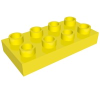 40666 - Duplo Plate 2 x 4 - Vibrant Yellow