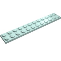 2445 - Plate 2 x 12 - Aqua