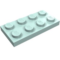 3020 - Plate 2 x 4 - Aqua