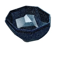 30294 - Rock Boulder, Bottom - Speckle Black-Silver