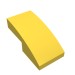 11477 - Slope Curved 2 x 1 No Studs [1/2 Bow] - Yellow