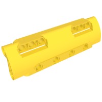 11954 - Technic Panel Curved 11 x 3 with 10 Pin Holes through Panel Surface - Yellow