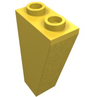 2449 - Slope Inverted 75Â° 2 x 1 x 3 - Yellow