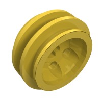 2994 - Wheel Rim 24 x 14 VR with Center Axle Hole - Yellow