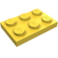 3021 - Plate 2 x 3 - Yellow
