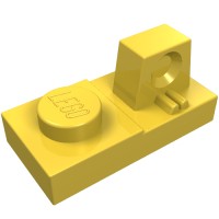 30383 - Hinge Plate 1 x 2 Locking with 1 Finger On Top - Yellow