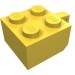 30389a - Yellow - Hinge Brick 2 x 2 Locking with 1 Finger Vertical [No Axle Hole]