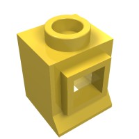 3087cc01 - Window 1 x 1 x 1 Classic with Short Sill [Complete] - Yellow