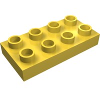 40666 - Duplo Plate 2 x 4 - Yellow