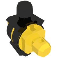 76319 - Znap Connector 3 x 3 - 4 way C (Closed) - Yellow