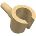3820 - Minifig Hand - Pearl Light Gold