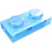 3023 - Plate 1 x 2 - Trans-Medium Blue