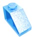 3040b - Trans-Medium Blue - Slope 45Â° 2 x 1 with Bottom Pin