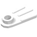 10190 - Minifig Footwear Flipper [Thick] - White
