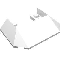 13269 - Wedge Sloped 45Â° 6 x 4 Double / 33Â° [Train Roof] - White