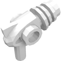 13608 - Weapon Gun Ray / Sci Fi - Rounded Heat Diffusers - White