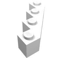 14413 - Wedge 4 x 4 Facet - White