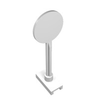 14 - Road Sign Round - White
