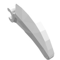 16770 - Creature Body Part, Barb Large (Claw, Talon) with Clip - White