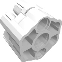 18588 - Launcher, Weapon Rapid Shooter Six Barrel, 3 Fingers - White