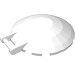 18675 - White - Dish 6 x 6 Inverted - No Studs with Handle