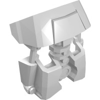 19087 - Large Figure Limb / Torso Cover, Armor (Toa Okoto) - White