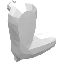 20441 - Animal Body Part, Dinosaur, Arm, Right, with Elbow Spikes - White