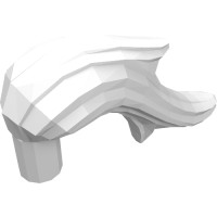 22411 - Headwear Accessory Plume / Feather / Ponytail - White